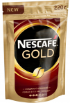 ხსნადი ყავა Nescafe Gold არაბიკით, 220 გრამი, ეკონომიურ შეფუთვაში
