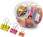 კლიპ-ბაინდერი Deli, 15 მმ., 19 მმ,. 25 მმ., 24 ცალი