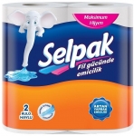 სამზარეულოს ხელსახოცი Selpak, 3 ფენა, 2 რულონი