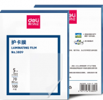 ლამინაციის ფირი Deli 3809, 95X135 მმ. 70 მიკ.